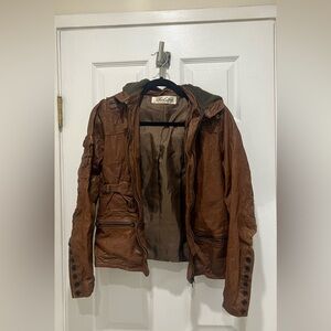 share spirit genuine leather jacket